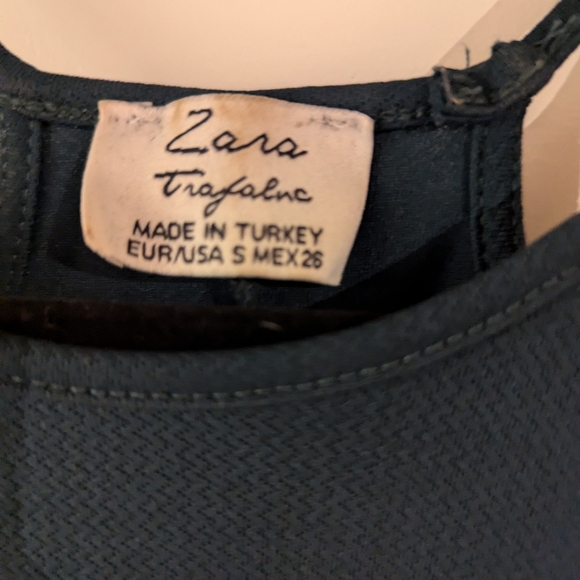 Zara Dark Green Halter dress - Picture 2 of 2